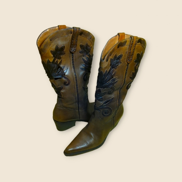 Carlos by Carlos Santana ladies "slinger" cowboy boots size 9 - Picture 2 of 2